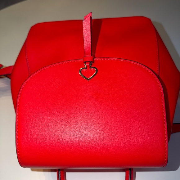 Red Leather Backpack - Picture 5 of 14